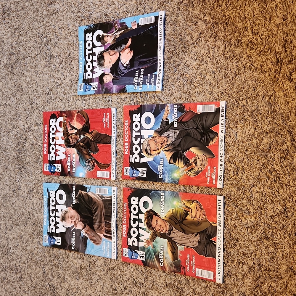 BBC Dr. Who 4 Doctors #1 - 5 Comic Books